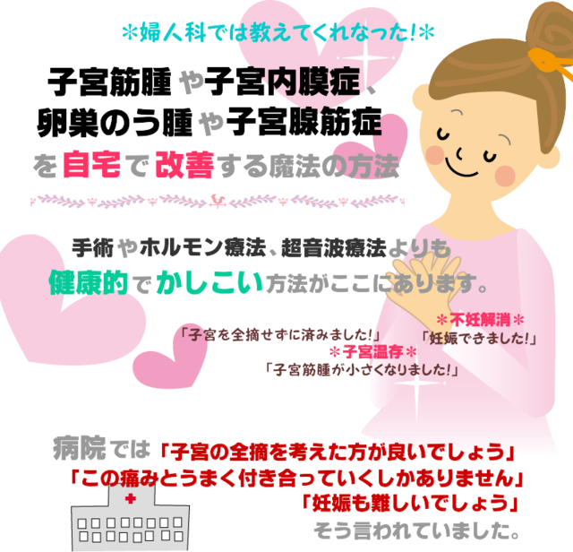 子宮筋腫の手術したくない 手術しないで子宮筋腫を小さくする